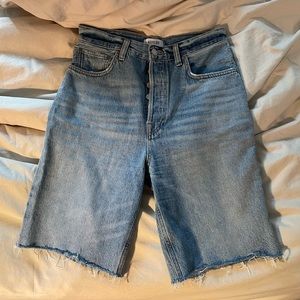 Agolde Long Denim Short